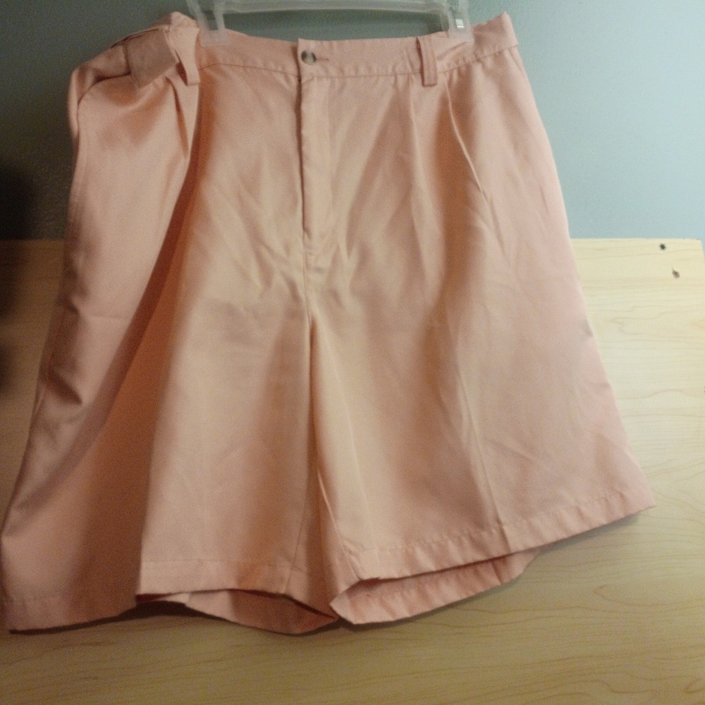 Windham Point,Golf Shorts Mens 40 Peach Pleated Performance Casual Summer